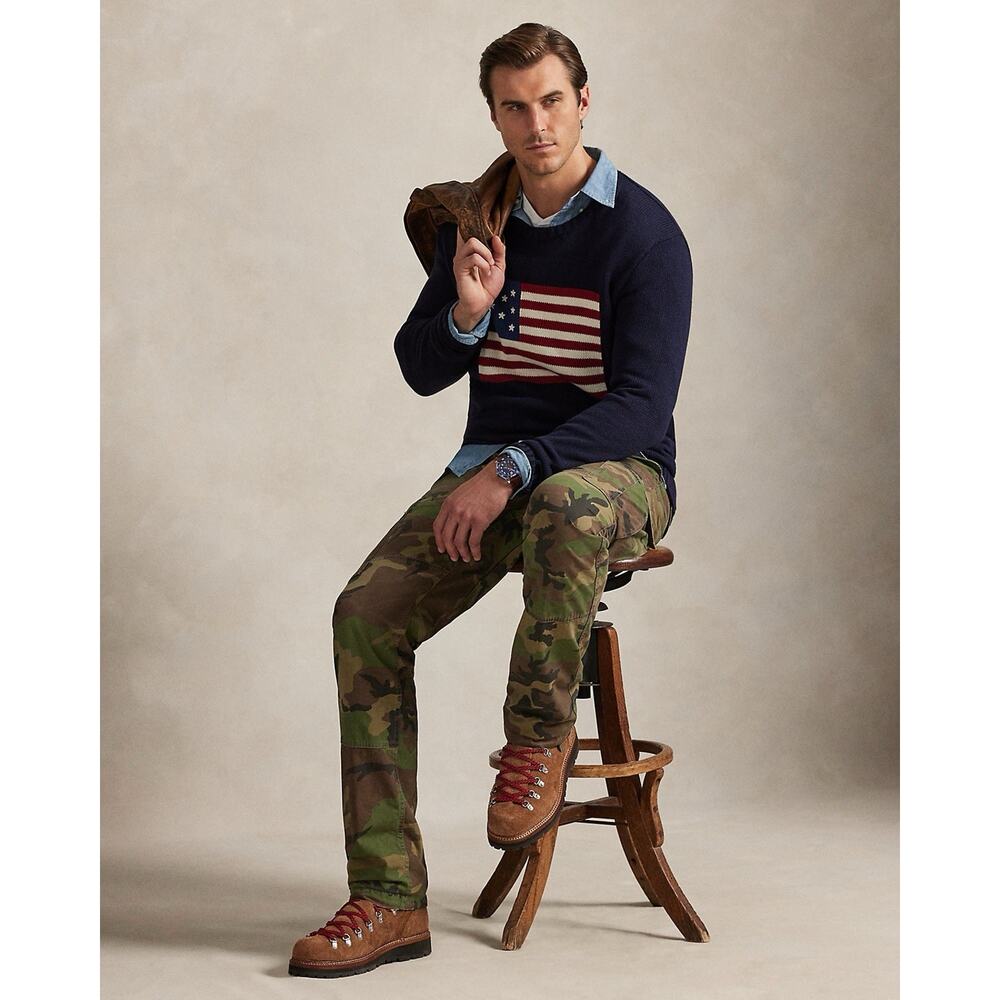 Polo Ralph Lauren Mens 46B Canvas Pants Classic Fit Ripstop Utility Camouflage